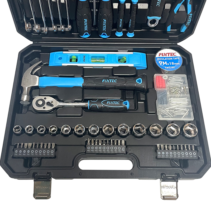 Conjunto de Ferramentas de Reparação de Carro Multi Funcional Fixtec 25PCS Conjunto de Chaves Conjunto de Ferramentas de Reparação Mecânica Conjunto de Chaves de Soquete