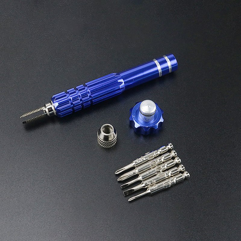 Relógios, Telefones, Câmera, PCB, Eletrônicos Pequenos 5-in-1 Mini Chave de Fenda Portátil, Ferramenta de Chave de Fenda Personalizada em Liga de Alumínio