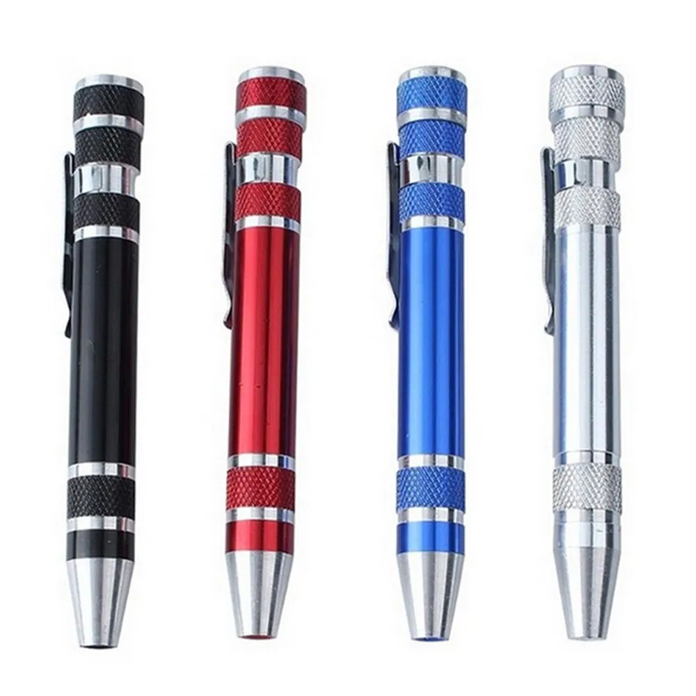 8 em 1 Conjunto de Bits de Chave de Fenda Magnética de Precisão para Pocket Style (Fenda + Phillips), Kit de Ferramentas para Reparação Eletrônica