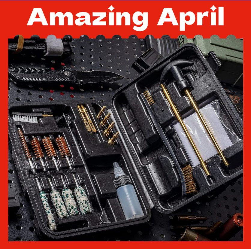 Kit de Escovas para Limpeza de Armas com Estojo Acessórios para Limpeza e Manutenção de Cano de Arma Corda de Limpeza Pacote Macio para Limpeza de Armas