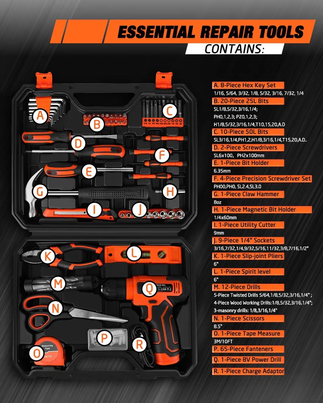 139-Piece Conjunto de Ferramentas