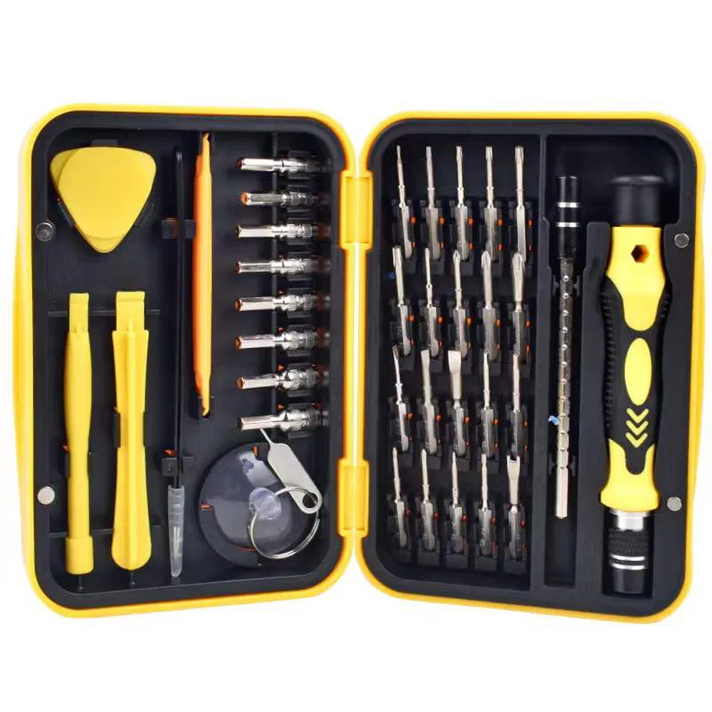 32PC Conjunto de Ferramentas Padrão Conjunto de Ferramentas Manuais de Hardware Precisão Magnética Multi Função Conjunto de Ferramentas de Reparação Profissional com Certificação RoHS CE GS CCC Atende ANSI JIS DIN