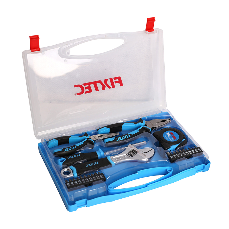 Conjunto de Ferramentas de Reparação de Carro Multi Funcional Fixtec 25PCS Conjunto de Chaves Conjunto de Ferramentas de Reparação Mecânica Conjunto de Chaves de Soquete