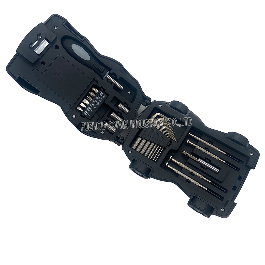 23 Conjunto de Ferramentas em Forma de Carro com Lanterna, Ferramenta Manual, Kit de Ferramentas para Casa, Presente para Negócios