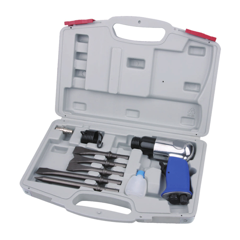 Kit de Ferramentas e Acessórios de Ar 71 Chave de Impacto, Chave de Ar, Esmerilhadeira, Martelo Pneumático, Conexões de Mangueira, Estojo de Armazenamento