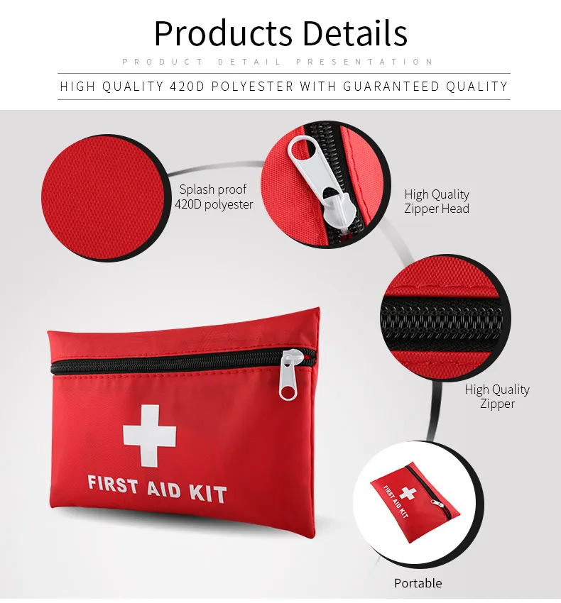 Kit de Primeiros Socorros para Viagens ao Ar Livre, Esportes, Emergências e Sobrevivência