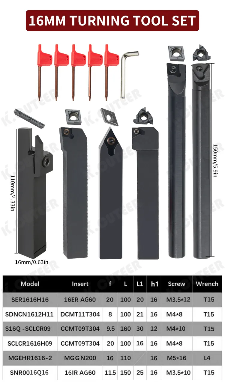 Conjunto de Suporte de Ferramenta CNC de Precisão com Kit de Barra de Furação