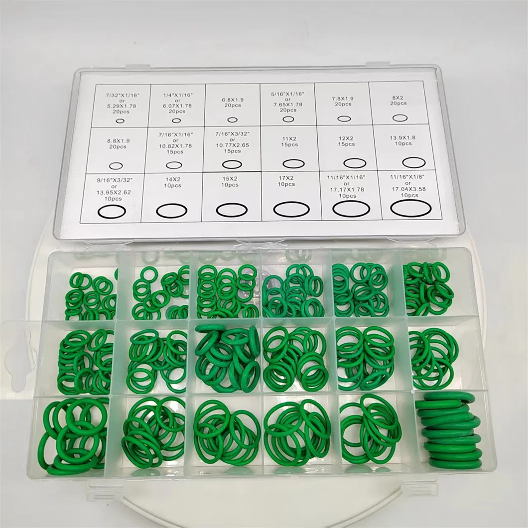 Conjunto de Anéis de Borracha para Reparos Profissionais Caixa de Kit de O-Rings