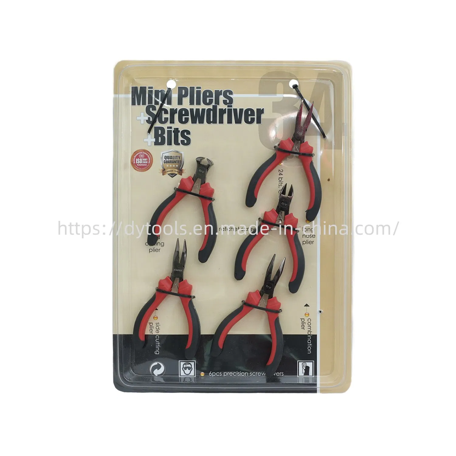 40PCS Dama Kit na Bolsa de Ferramentas