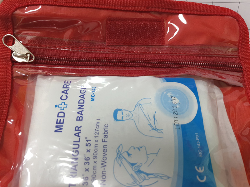 Kit de Primeiros Socorros para Cuidados com Ferimentos de Carro e Viagem, Kit de Ferramentas para Desafios ao Ar Livre com Rótulo Privado FDA