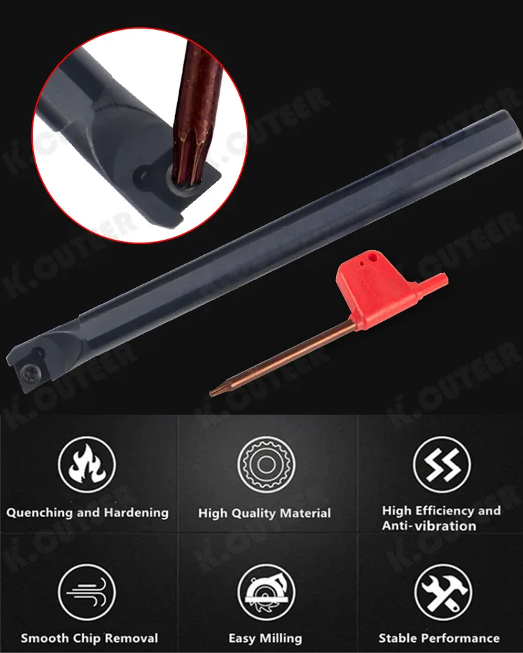 Conjunto de Suporte de Ferramenta CNC de Precisão com Kit de Barra de Furação