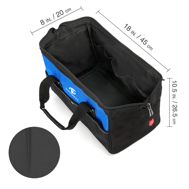 Conjunto de Ferramentas Preto Múltiplos Compartimentos para Ferramentas Anel Interno de Personalização de Ferramentas