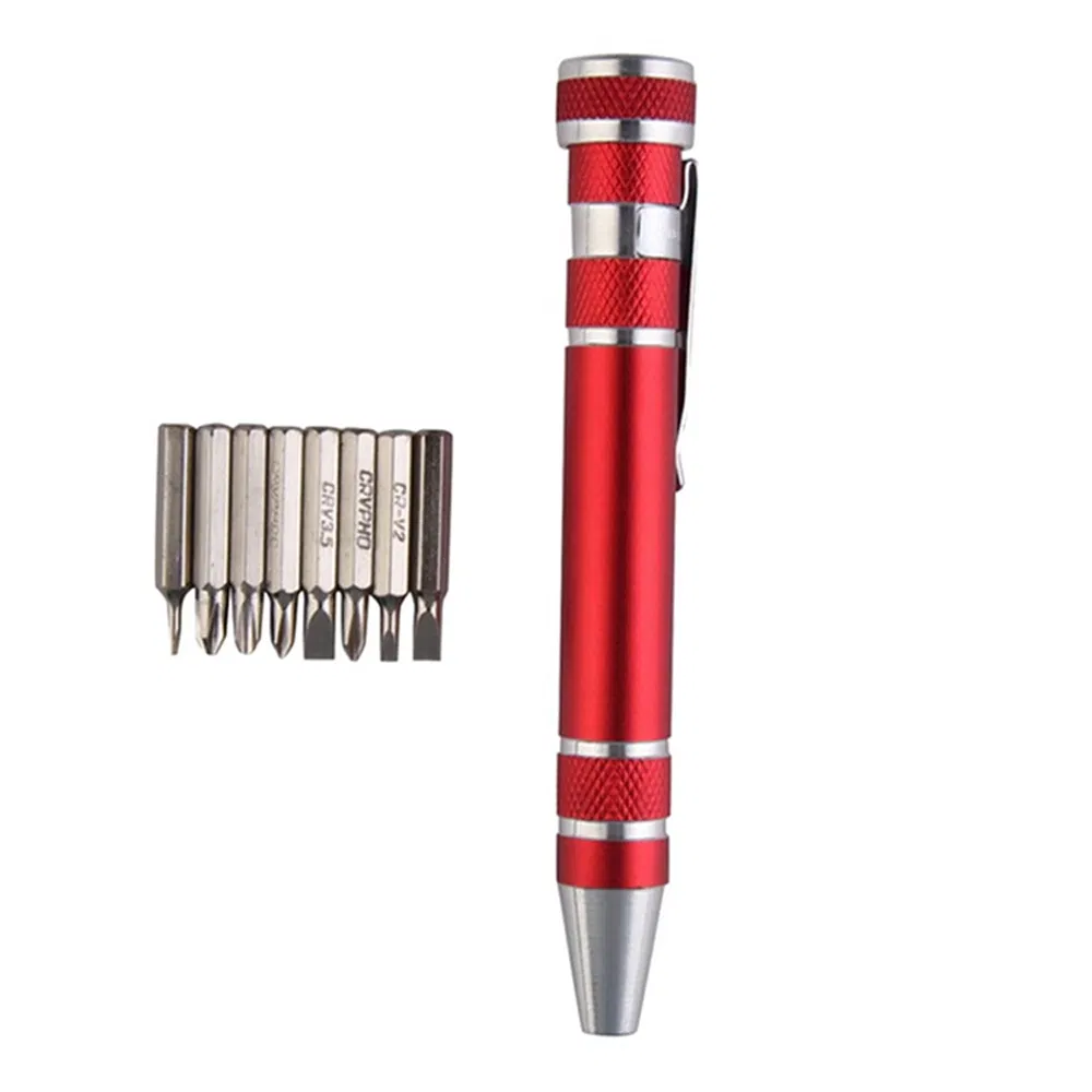 8 em 1 Conjunto de Bits de Chave de Fenda Magnética de Precisão para Pocket Style