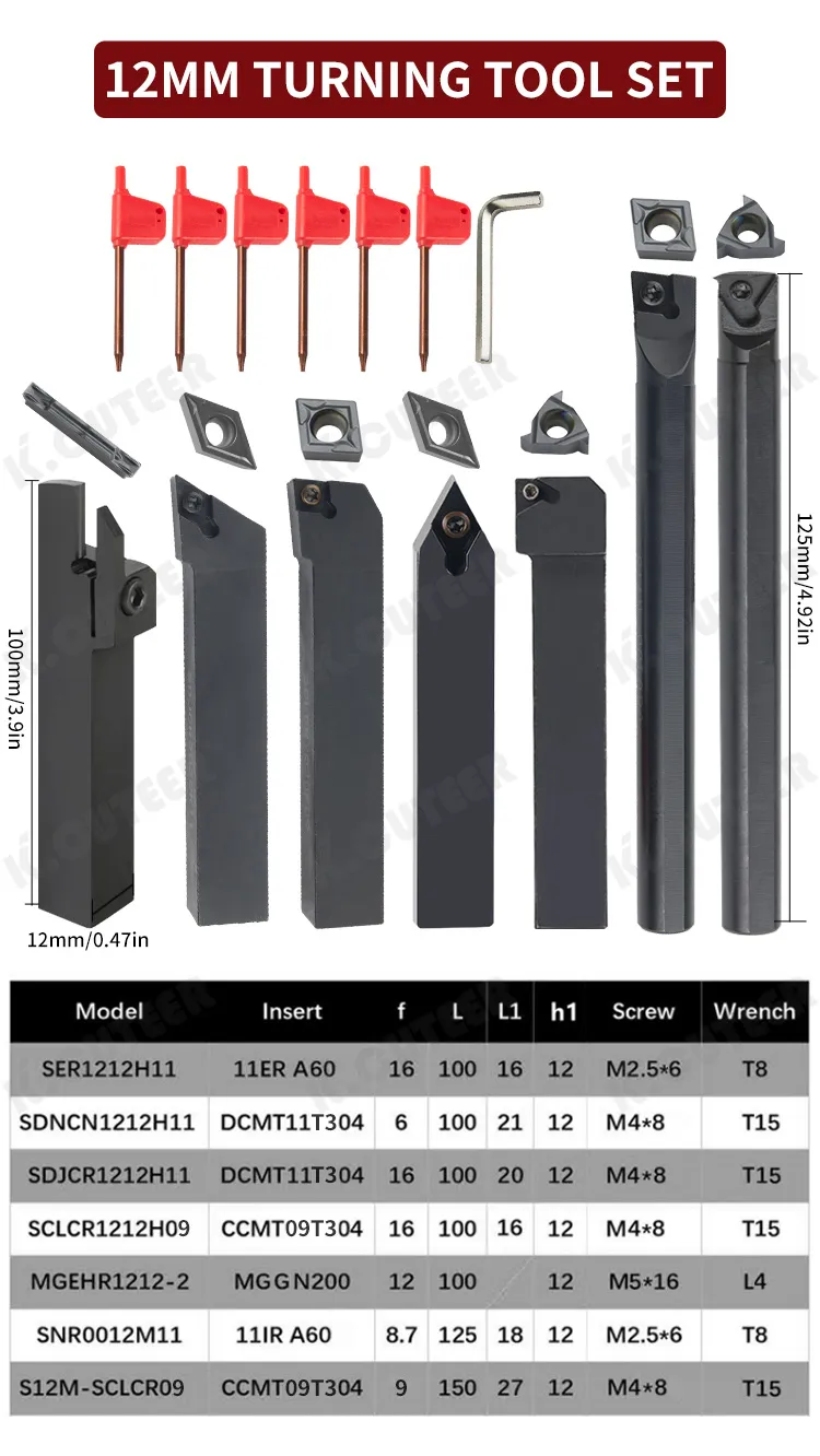 Conjunto de Suporte de Ferramenta CNC de Precisão com Kit de Barra de Furação