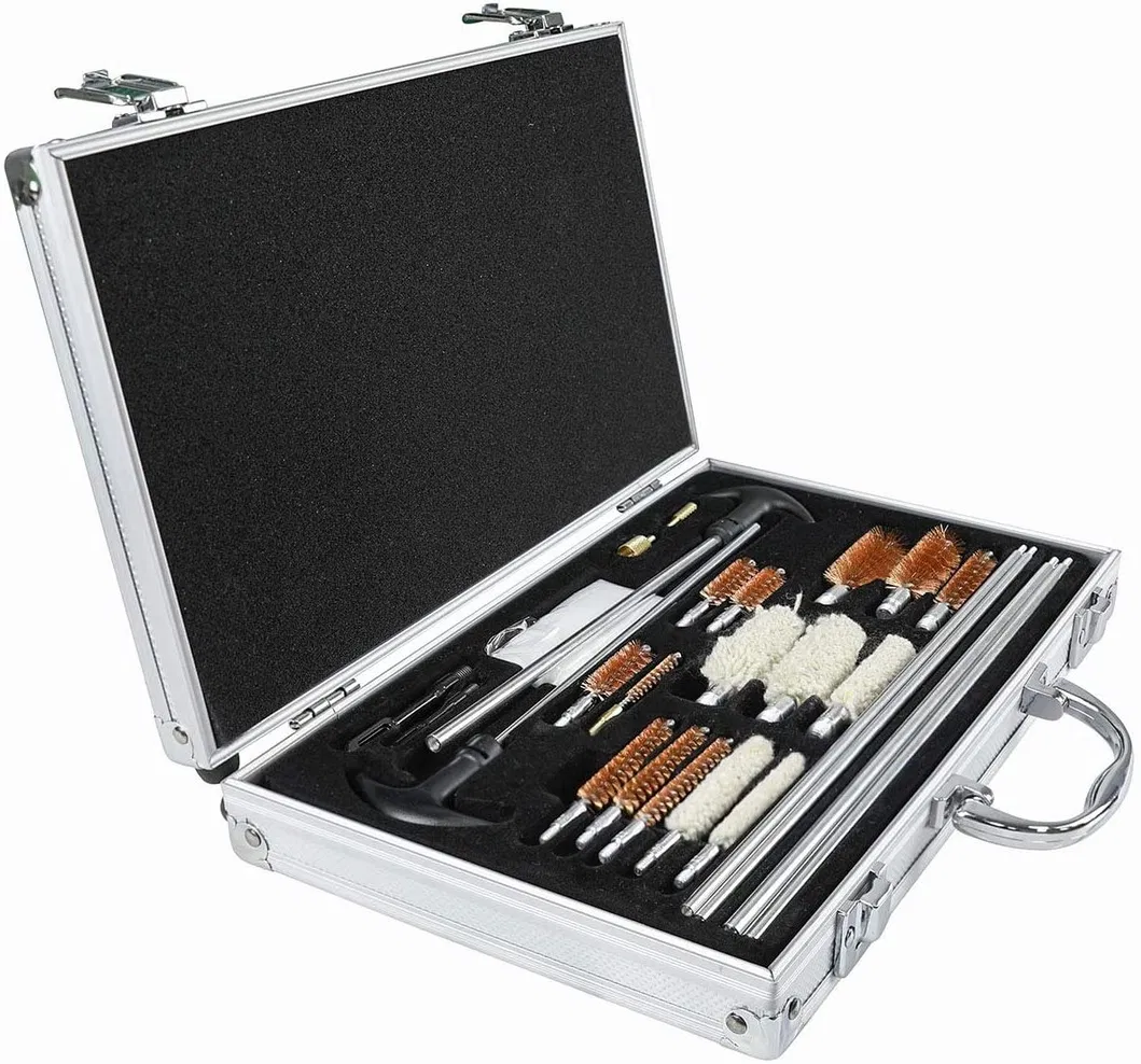 Kit de Limpeza Universal para Espingarda 28PCS com Estojo de Alumínio