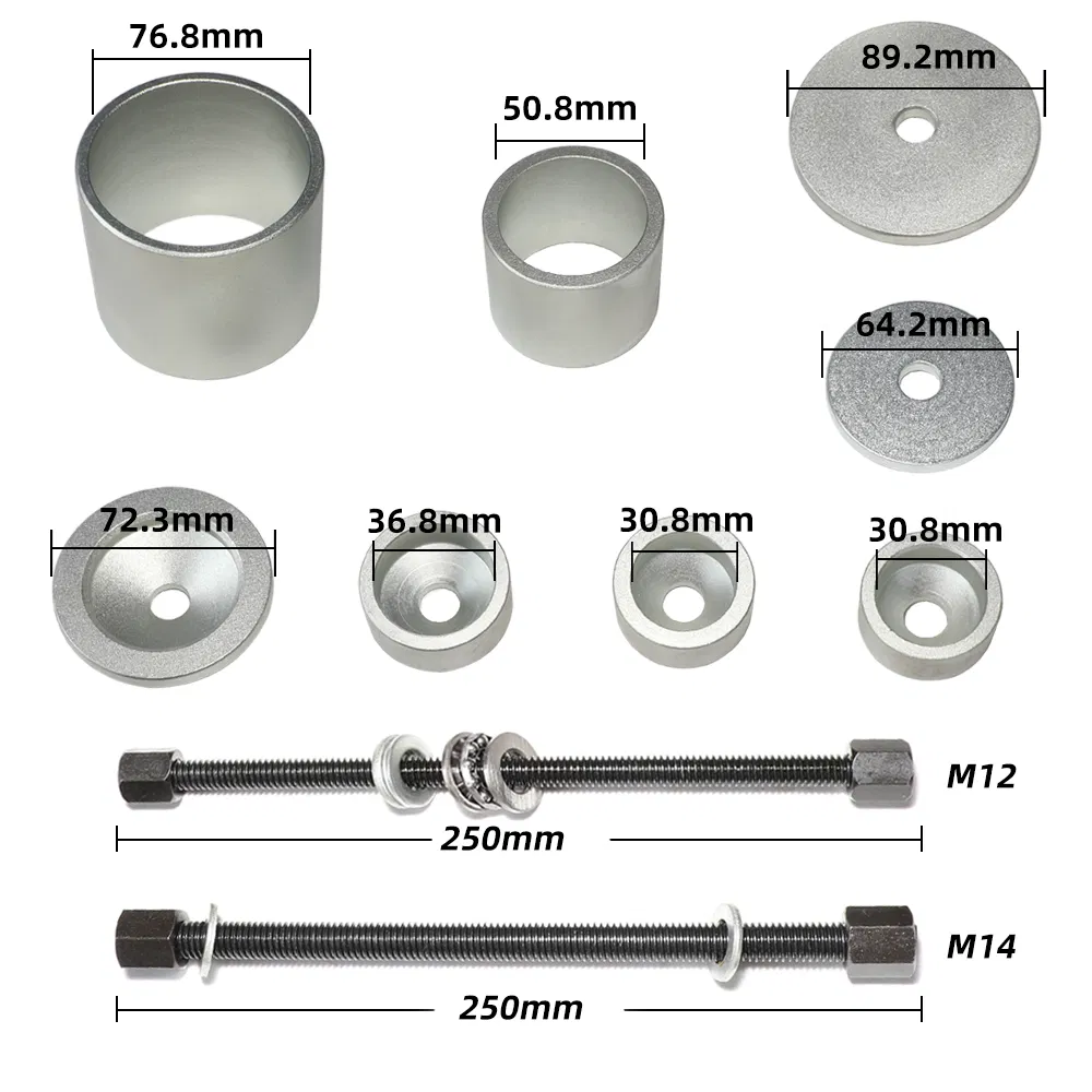 Kit de Ferramentas para Remoção e Instalação de Buchas de Suspensão do Braço Inferior do Eixo Traseiro para Volkswagen Audi