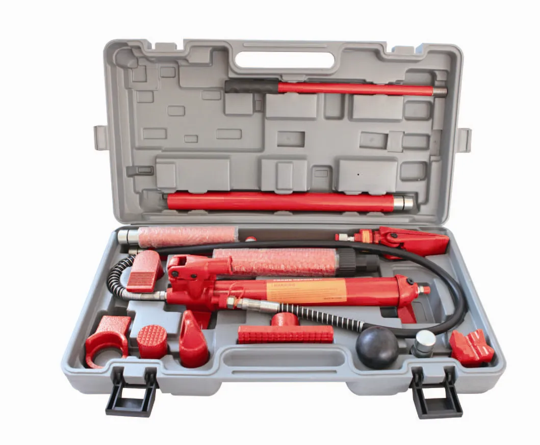 10 Conjunto de Ferramentas Hidráulicas para Reparo de Estrutura de Carroceria Ton Porta Power