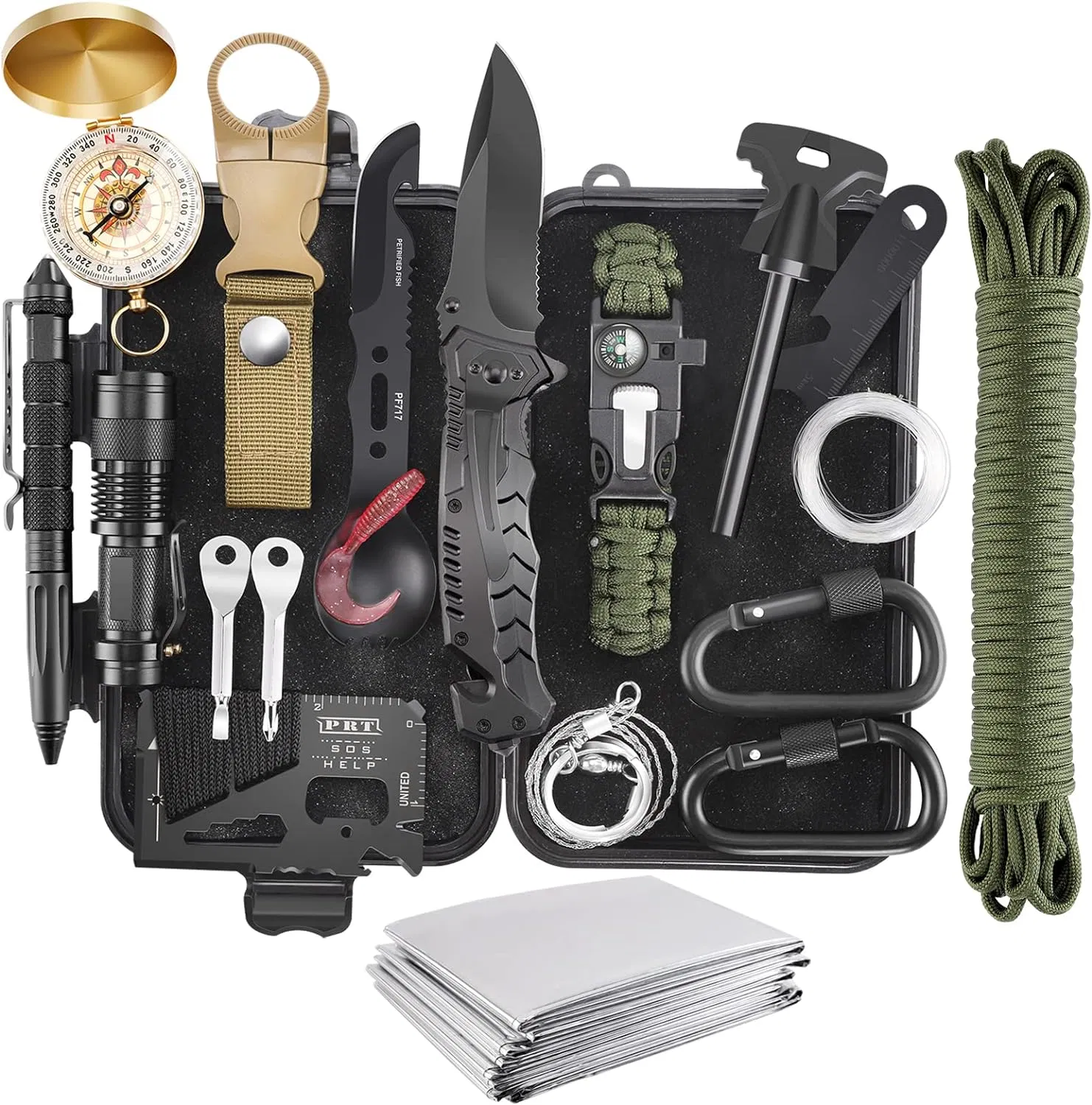 Kit de Sobrevivência Ferramentas de Camping Mini Kit de Emergência Caso de Malfuncionamento