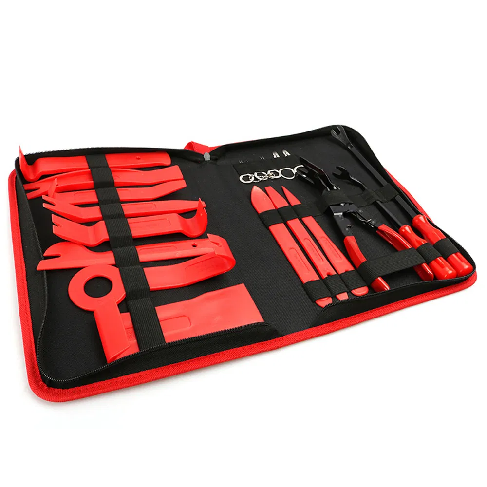 19 Conjunto de Ferramentas para Remoção de Trim PCS, Alicates para Clipe, Removedor de Terminais, Kit de Ferramentas de Plástico para Painel de Carro, Porta, Áudio, Rádio, Estéreo