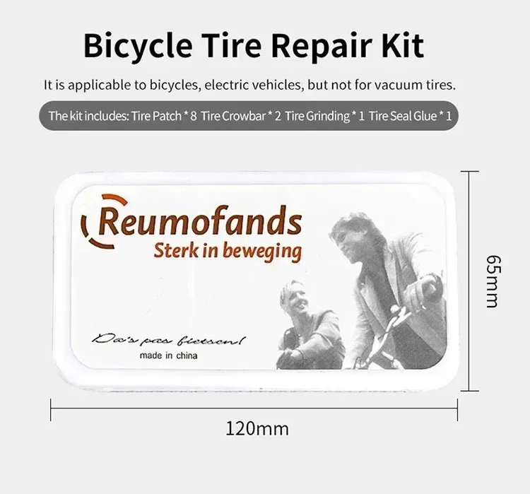 Kit de Reparação de Pneus de Bicicleta com Cola