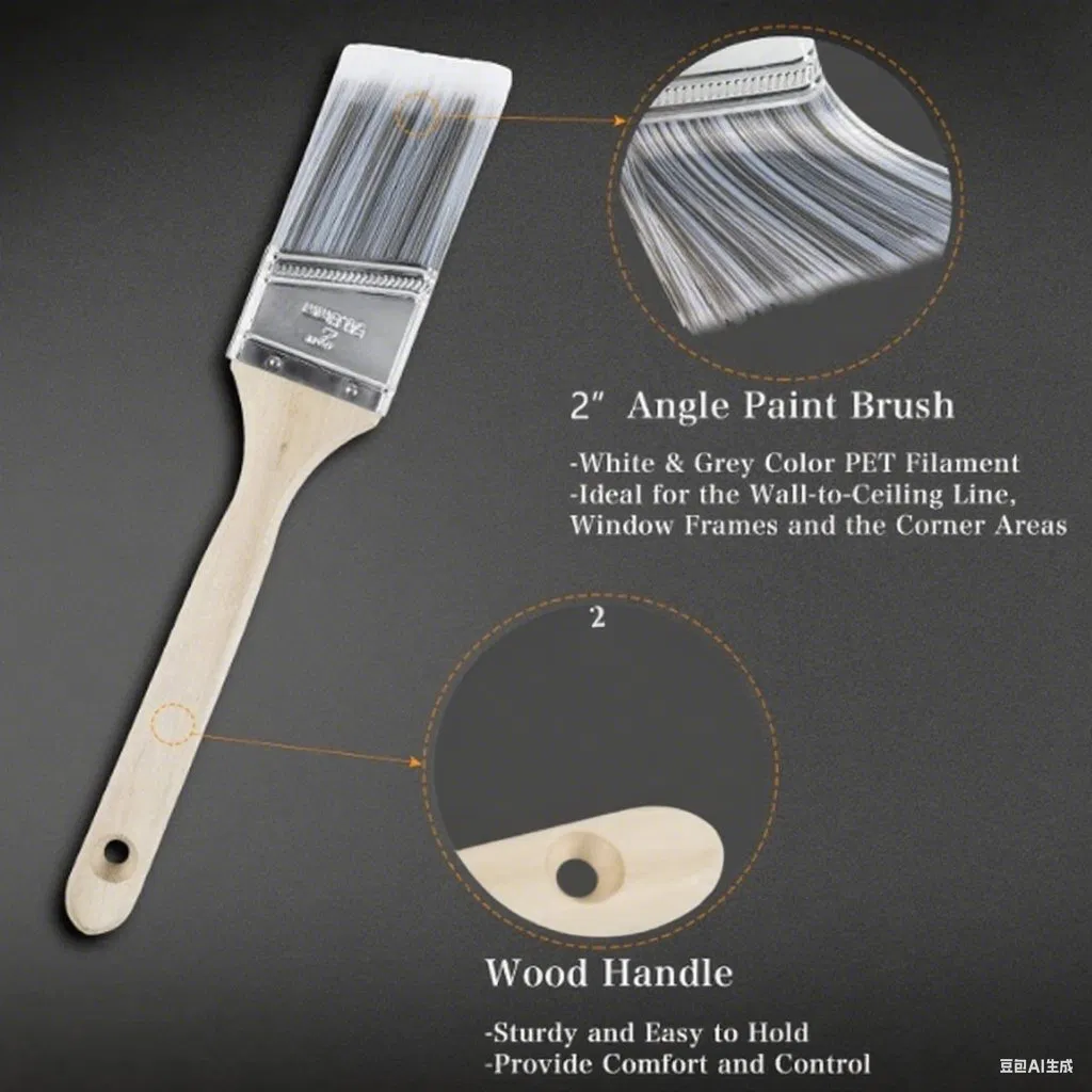 9PCS Kit de Rolo de Pintura para Decoração de Paredes de Férias Melhorias em Casa DIY