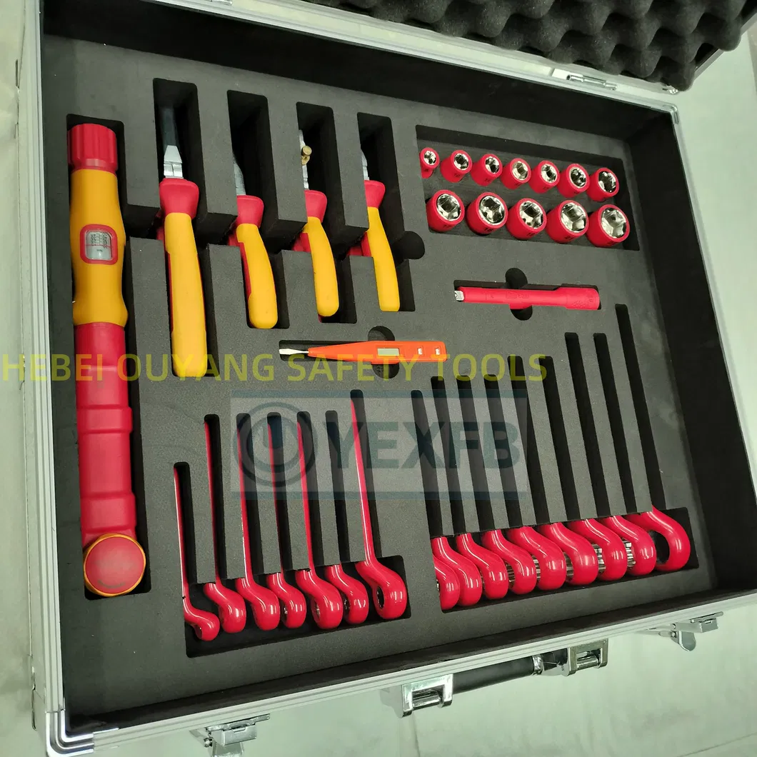 1000V Kit de Ferramentas Isoladas Elétricas para Inspeção, Manutenção e Montagem de Veículos Elétricos/Híbridos, Certificado VDE