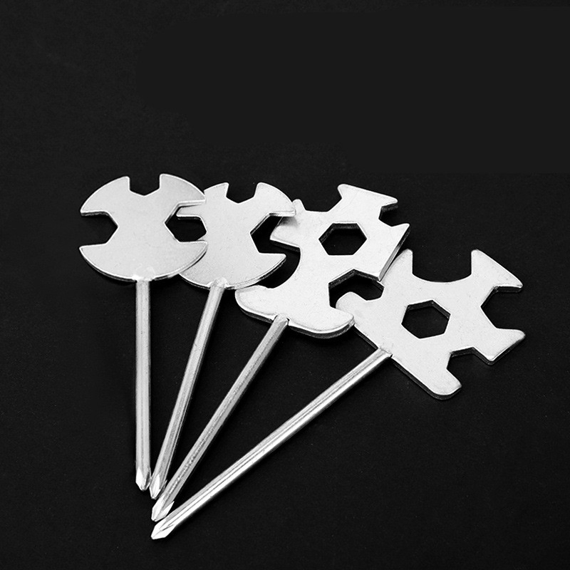 Ferramenta Multifuncional 6 em 1 Chave de Wrench Cruzada de Extremidade Aberta de Aço Ferramenta Manual Portátil para Reparos Automotivos