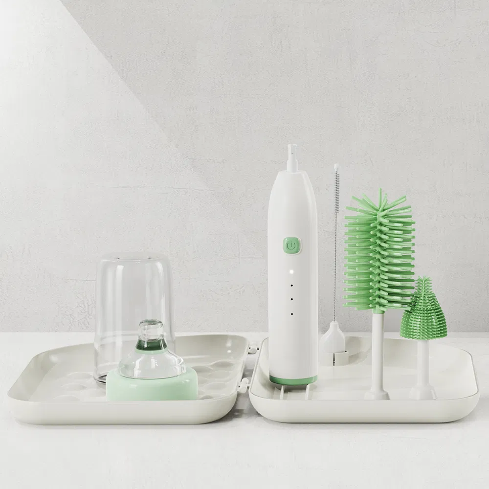 Kit de Escova para Garrafa, Design Elétrico para Melhor Limpeza - Escova de Limpeza para Garrafa de Bebê