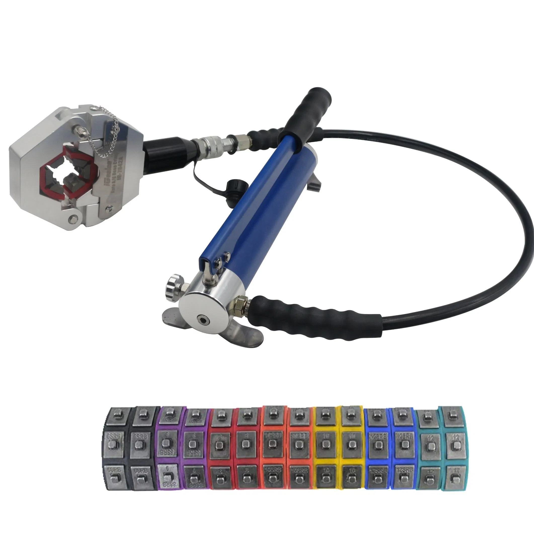 Kit de Crimpagem de Mangueiras Igeelee Ig-7842b Ferramenta Hidráulica para Reparar Tubos de Ar Condicionado para Reparo de Carros com Bomba