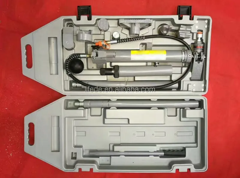 Conjunto de Ferramentas Hidráulicas Porta-Poder Ton Steel para Reparo de Estruturas de Carroceria