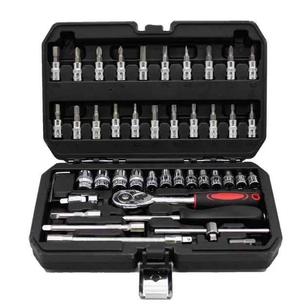 Kit de Ferramentas para Reparação Automotiva em Sistema Métrico com Isolamento de Grau Industrial