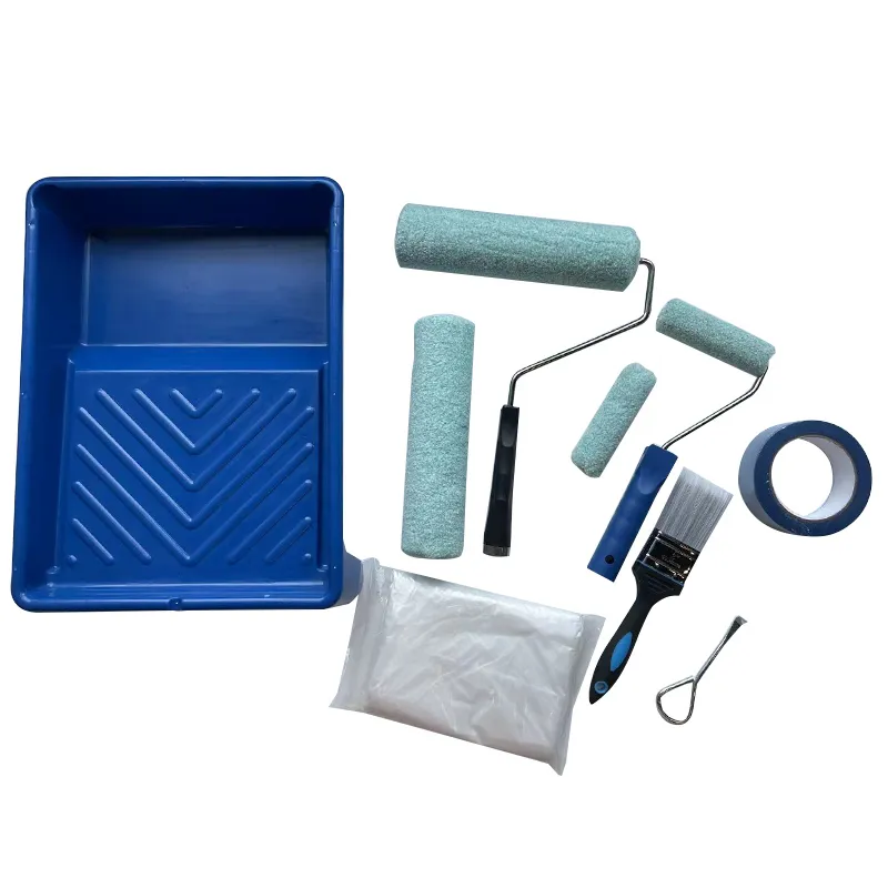 Rolo de Pintura, Pincel de Pintura, Bandeja de Pintura, 10PC Kit de Rolo de Pintura