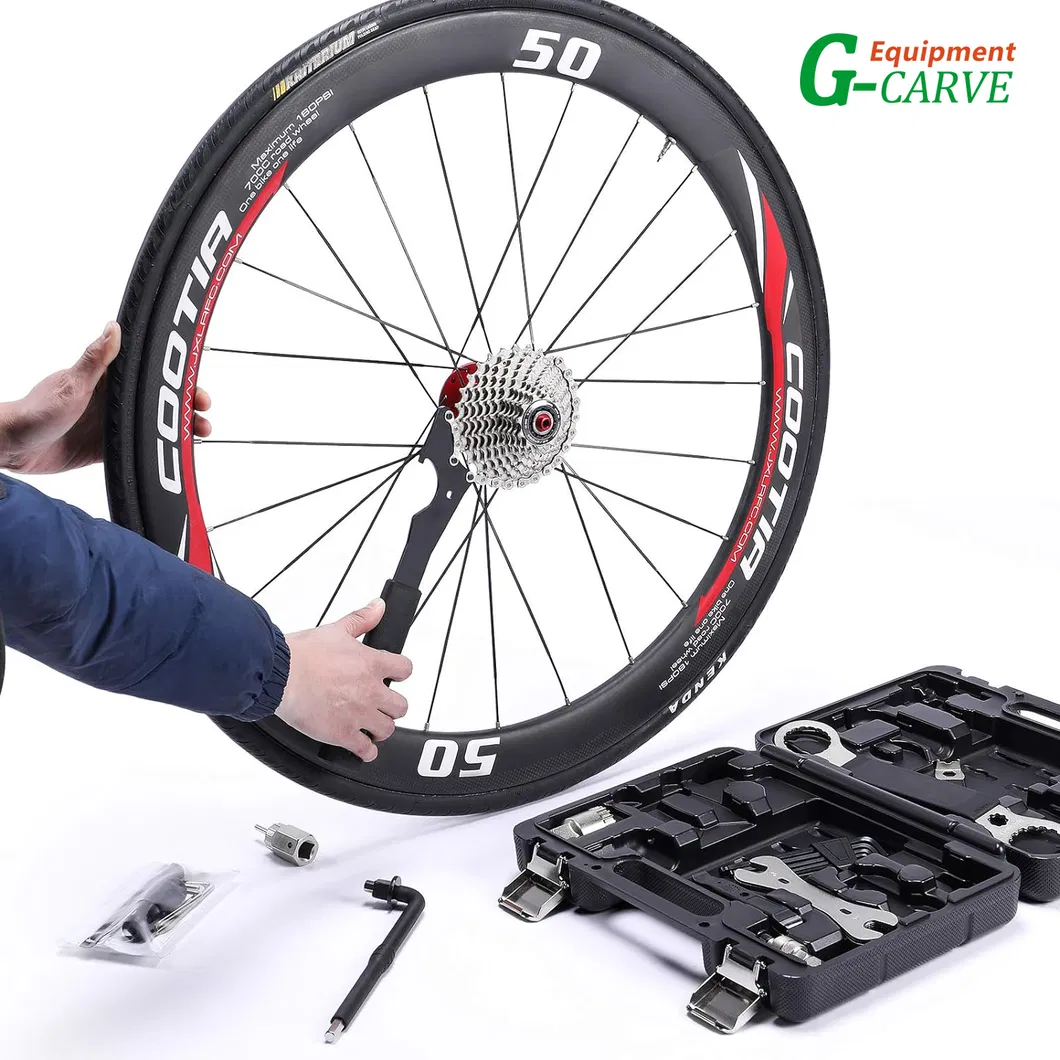 Kit de Ferramentas para Reparação de Bicicleta G-Carve Bikehand com Chave de Torque