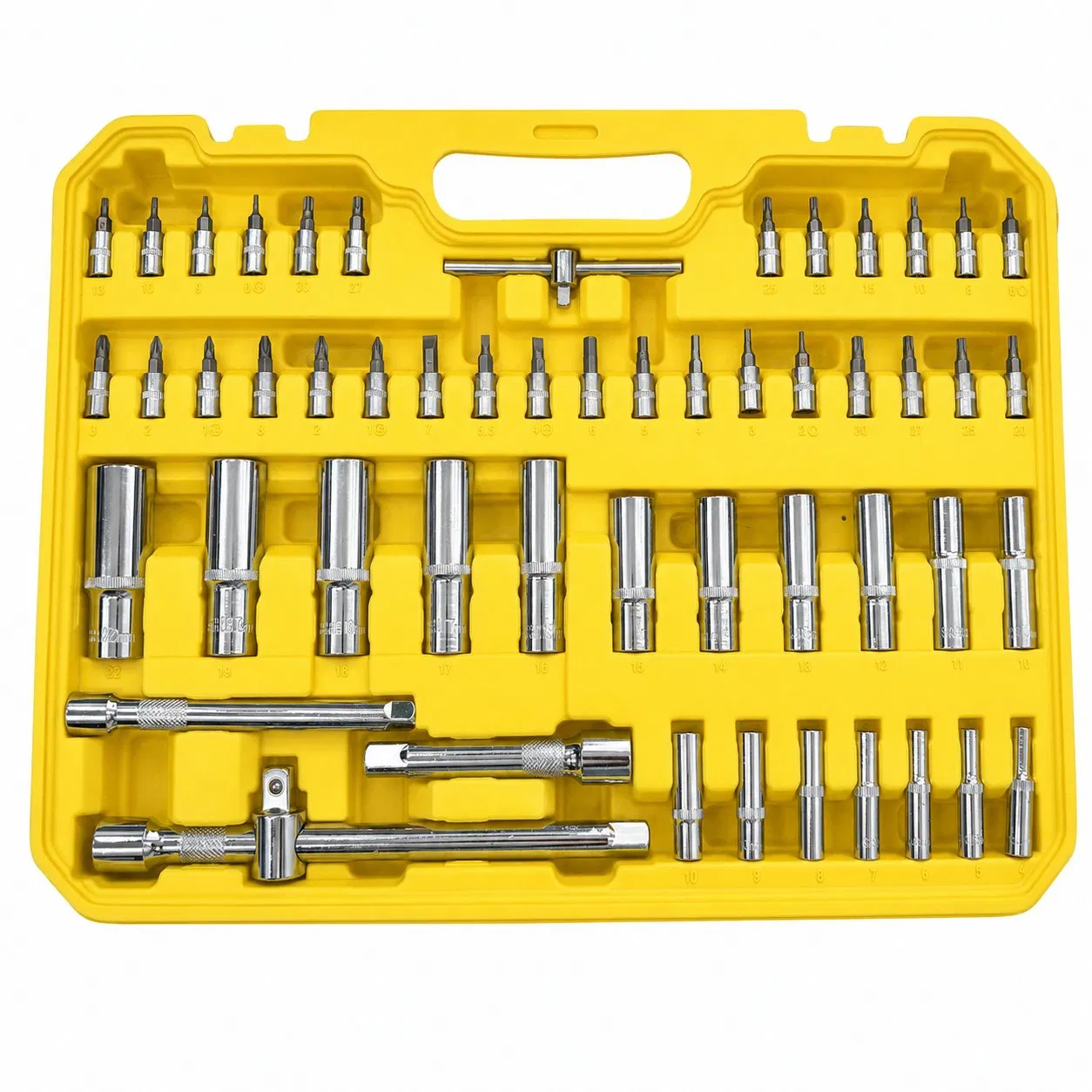 Conjunto de Ferramentas de Chave de Soquete Cr-V Profissional com Cabos de Catraca 172PCS