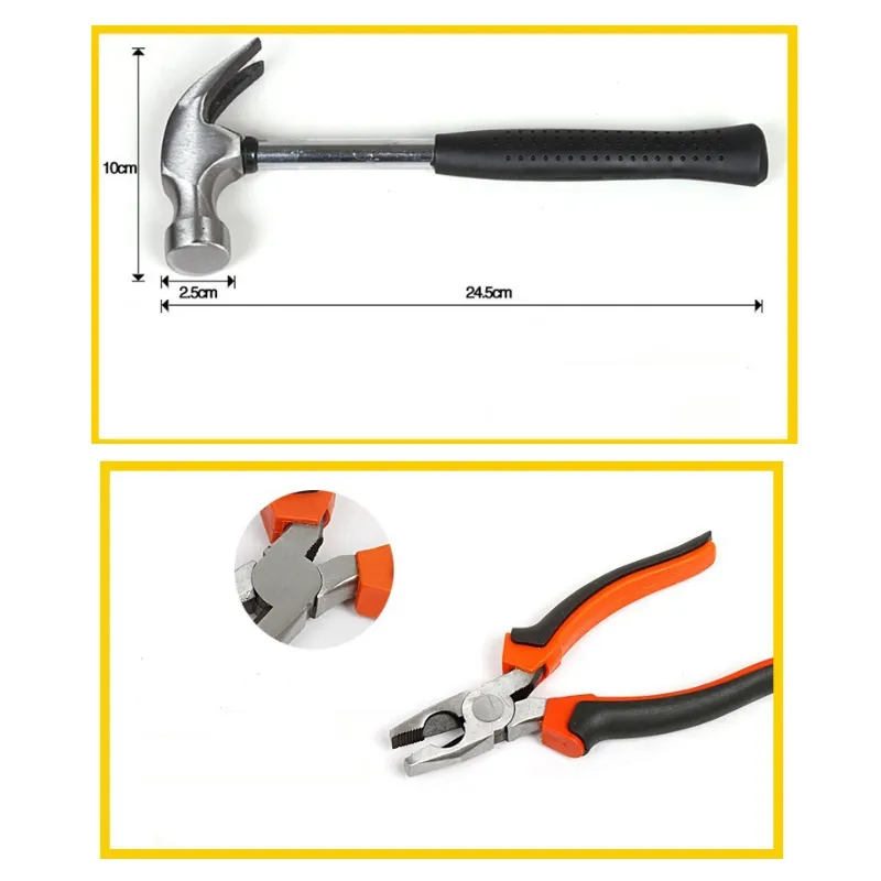 Kit de Ferramentas Abrangente para Eletricidade e Marcenaria Doméstica