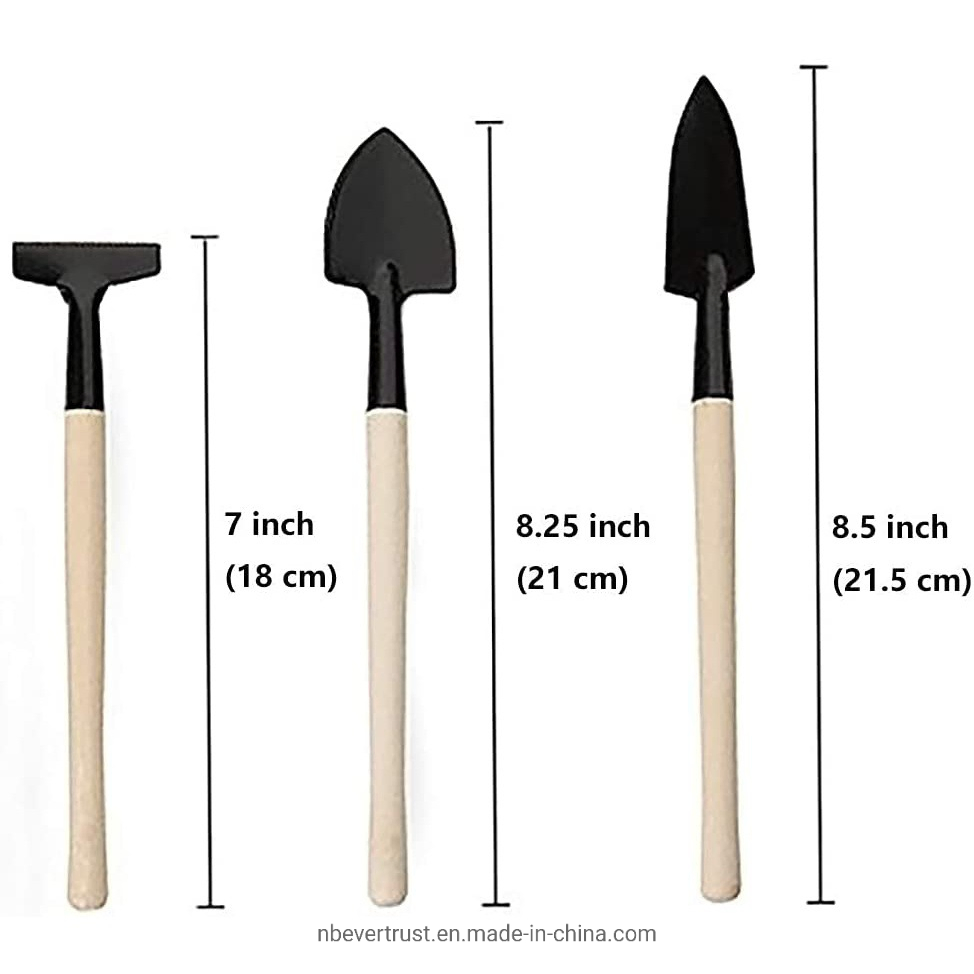 Conjunto de Jardim para Casa Vendendo Bem 3 Peças Mini Conjunto de Ferramentas de Jardim para Suculentas Conjunto de Ferramentas Manuais de Metal para Agricultura Doméstica