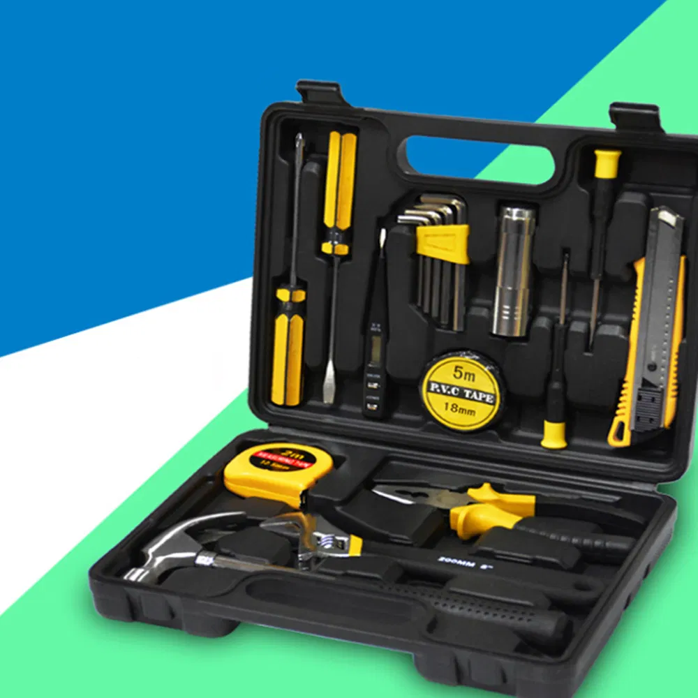 18 Conjunto de Ferramentas Manuais PCS Kit de Jardinagem e Bicicleta Caixa de Reparos Ferramentas para o Lar