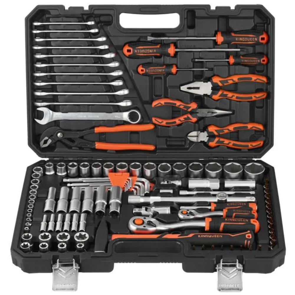 122PCS Conjunto de Ferramentas Duráveis para Manutenção do Motor do Carro