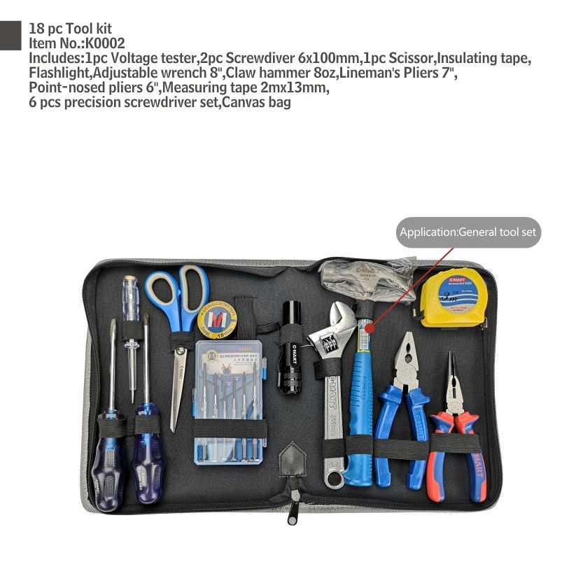Kit de Ferramentas Domésticas Dly para Reparos Diários 18 Kit de Ferramentas para PC