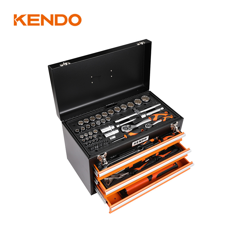Kit de Ferramentas Manuais Mecânicas Multiuso para Casa Kendo 86PCS