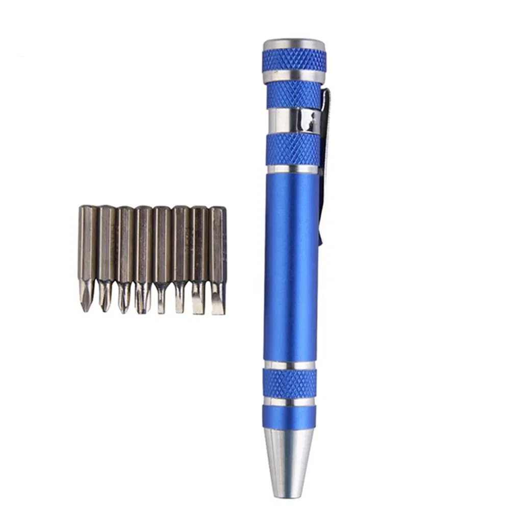 8 em 1 Conjunto de Bits de Chave de Fenda Magnética de Precisão para Pocket Style