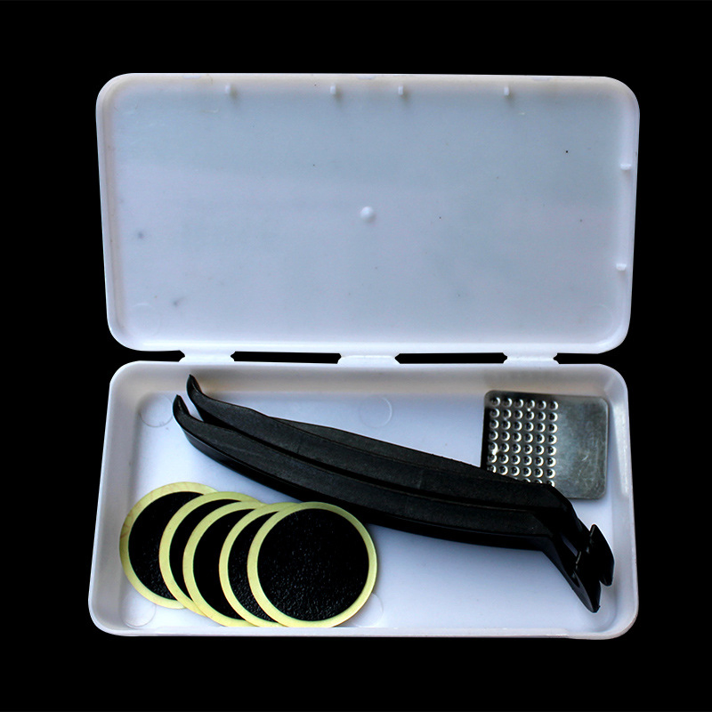 Kit de Reparação de Bicicleta Pneus Pedaço de Borracha Remendo Ciclismo Ferramentas de Reparação de Furos Kit de Reparação de Pneus Furados Conjunto de Ferramentas