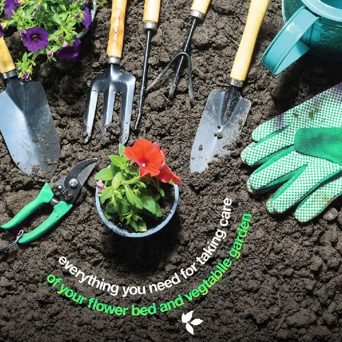 Conjunto de Ferramentas de Jardinagem para Mulheres, Kit de Ferramentas Manuais para Cavar, Conjuntos de Jardim