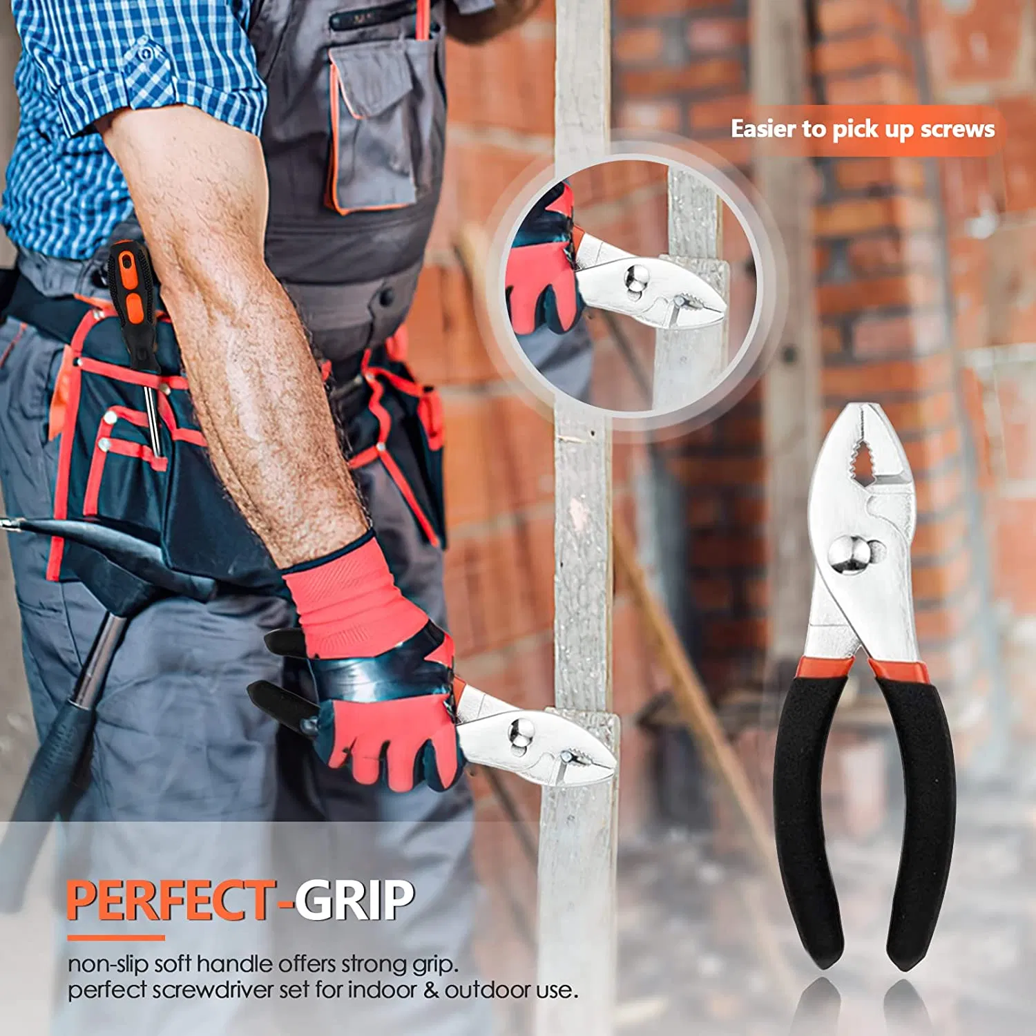 57 Conjunto de Ferramentas Manuais para Casa Kit Profissional de Reparos com Estojo de Armazenamento
