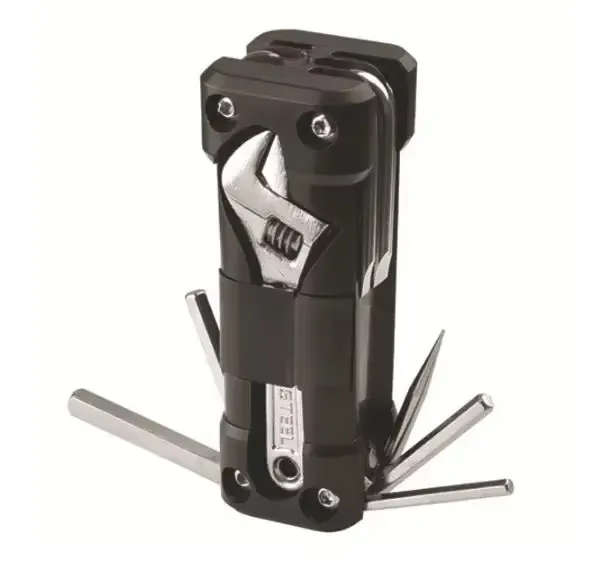 Conjunto de Ferramentas de Reparação de Bicicleta Versátil com Ferramentas para Reparação de Pneus, Chave de Fenda e Corrente para Bicicletas de Montanha e de Estrada