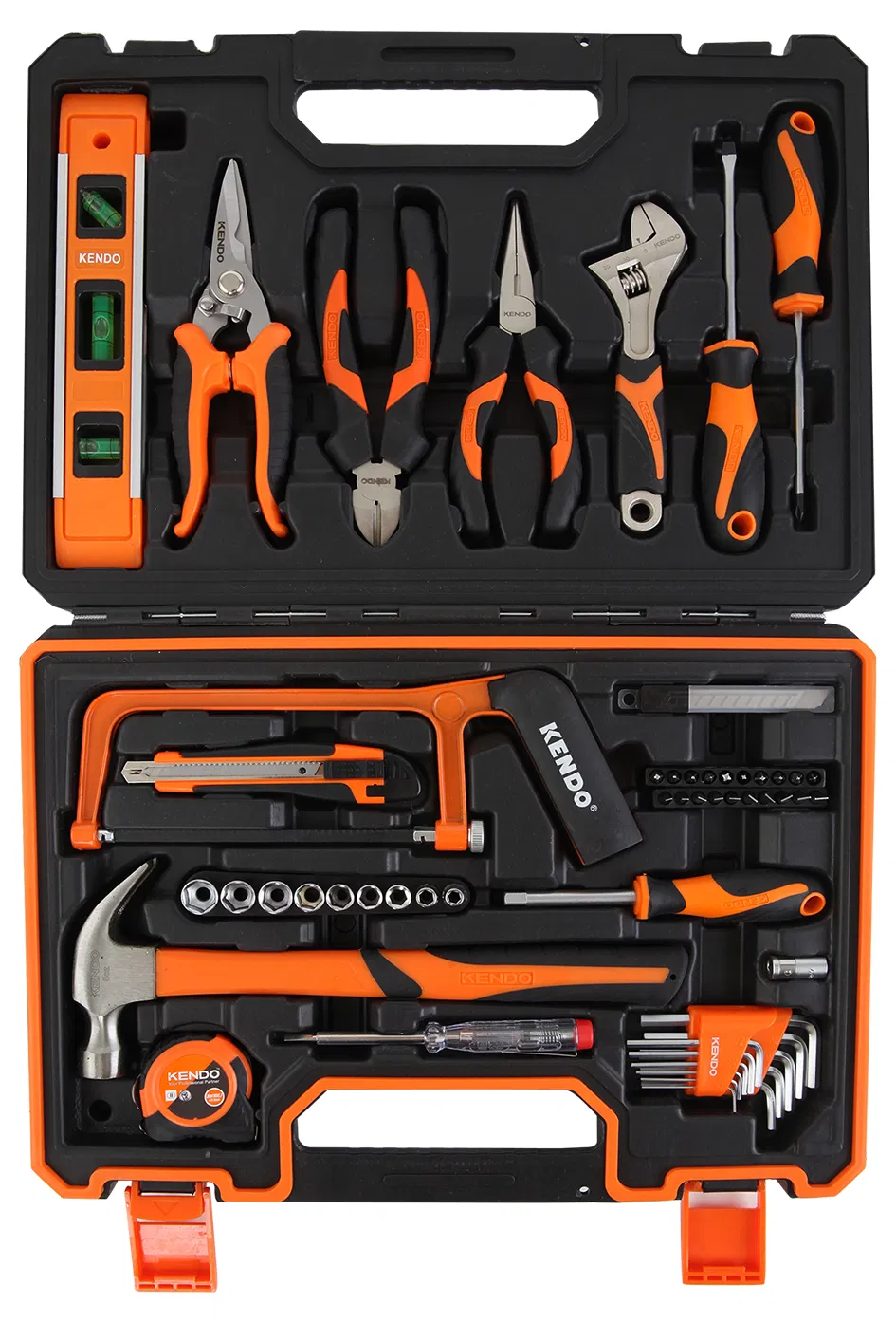 Kendo 64PCS Conjunto de Ferramentas de Manutenção para Uso Doméstico em Caixa BMC