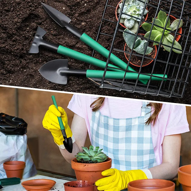 10 Conjunto de Ferramentas de Jardinagem para Mulheres e Crianças com Bolsa Multi Funcional de Alta Resistência, Conjunto de Ferramentas de Mão com Pegada Antiderrapante, Conjunto de Ferramentas para Estufa