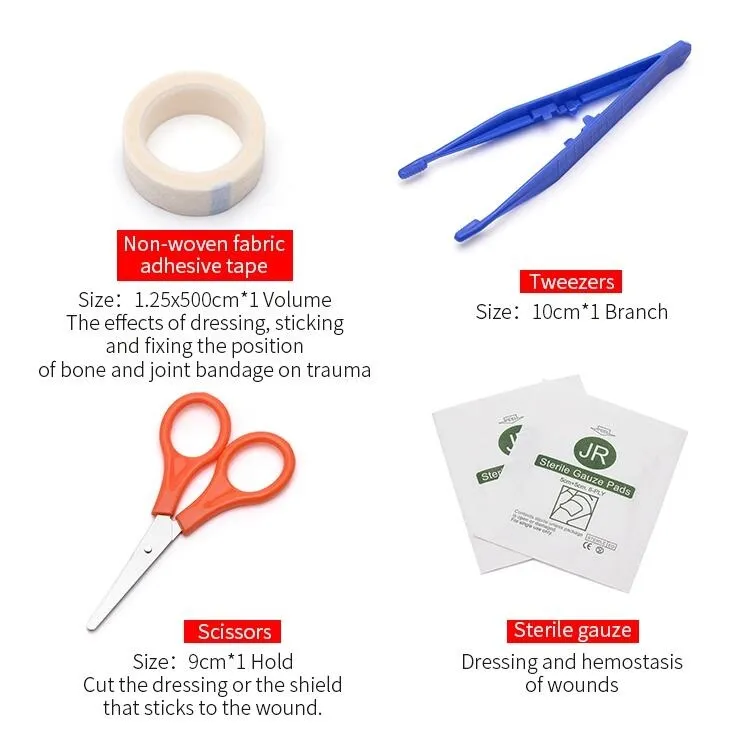 Kit de Primeiros Socorros para Viagens ao Ar Livre, Esportes, Emergências e Sobrevivência