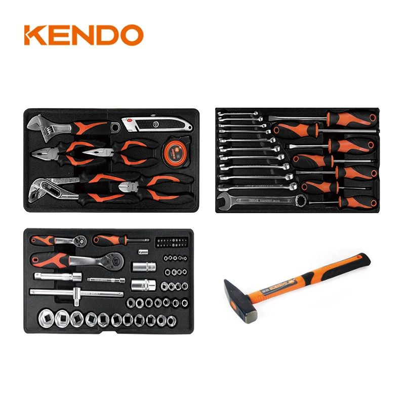 Kit de Ferramentas Manuais Mecânicas Multiuso para Casa Kendo 86PCS