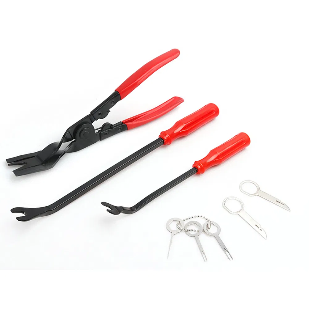 19 Conjunto de Ferramentas para Remoção de Trim PCS, Alicates para Clipe, Removedor de Terminais, Kit de Ferramentas de Plástico para Painel de Carro, Porta, Áudio, Rádio, Estéreo